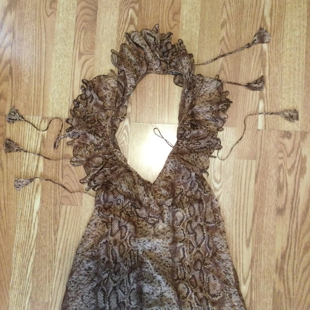 L.A.M.B.   2006 spring dress cheetah nwt size 4